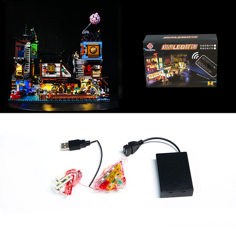 Lego Set City - LED-verlichtingsset voor LEGO 70657 NINJAGO City