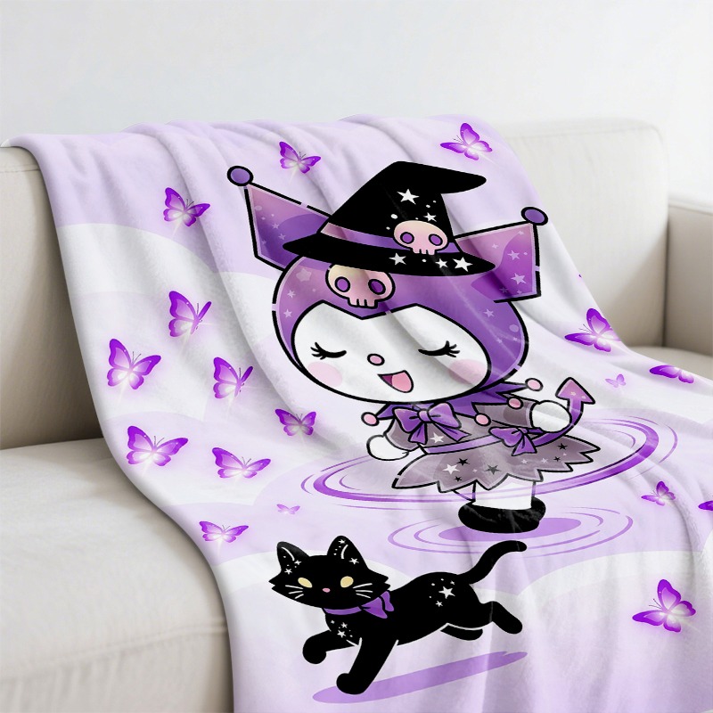 Sanrio Dekbed, knus paars heks - Christmas Throw Blanket recensie en prijs