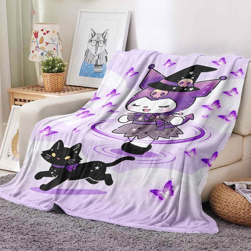 Sanrio Dekbed, knus paars heks - Christmas Throw Blanket recensie en prijs