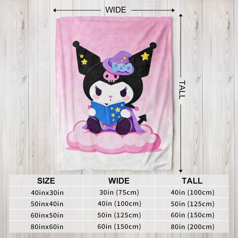 Sanrio Dekbed Kuromi Heks Magi - Christmas Throw Blanket recensie en prijs