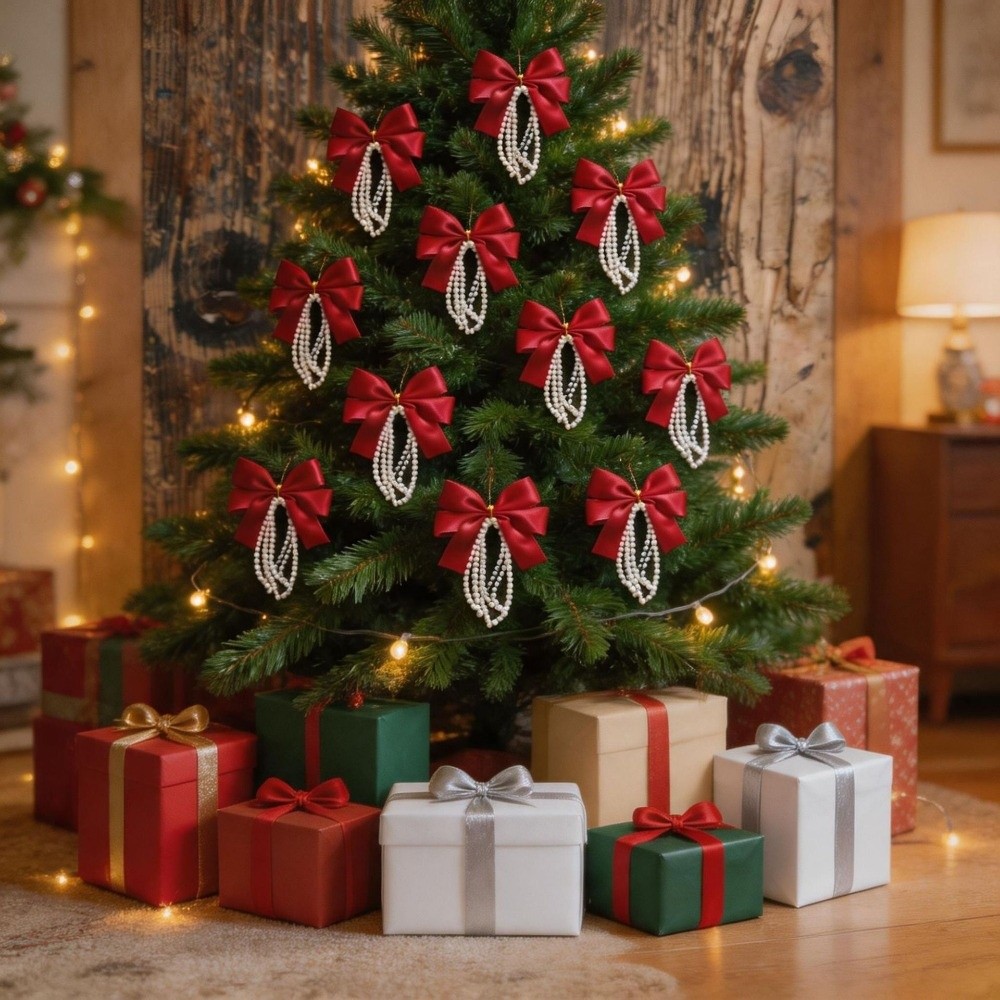 12-delige set Kerstboom strikk - Gift Box Wrap Set recensie en prijs