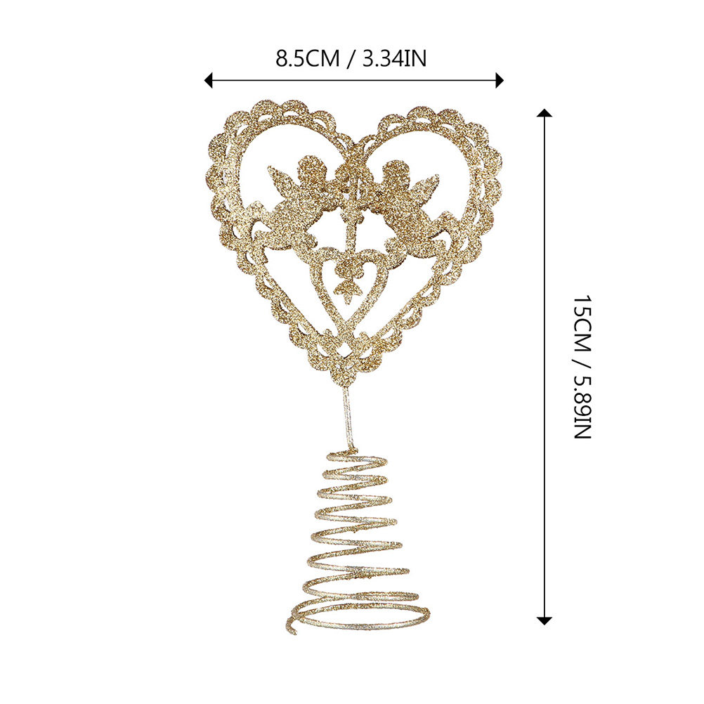 2 stuks kerstboom hartvormige  - Star Tree Topper recensie en prijs