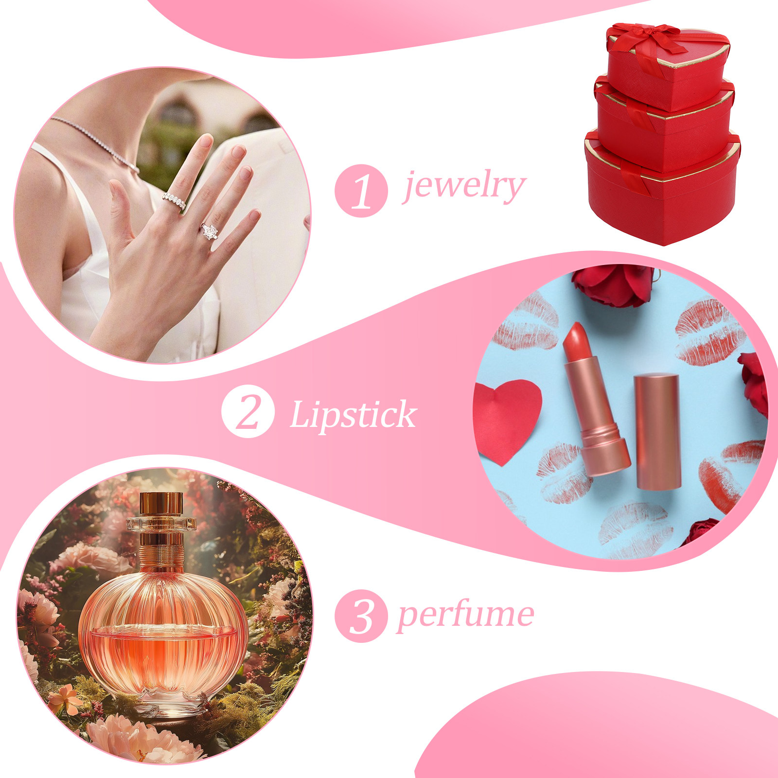 1 set stevige, hartvormige cad - Gift Box Wrap Set recensie en prijs